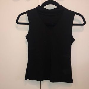 Black tank top